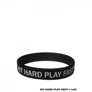 Lux Drummer Wristband "Hit Hard Play Fast"